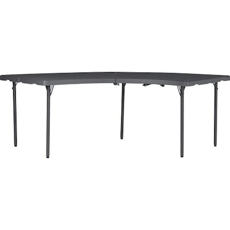 Cosco Home And Office Products Table, Folding, Moon, 30inWx96inLx29-3/16inH, Gray CSC60527SGY1E
